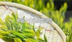 我國的十大名茶是什么，分別有哪些特點？